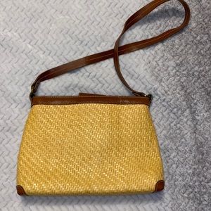 Fossil Vintage Woven Handbag\ Color Brown strap